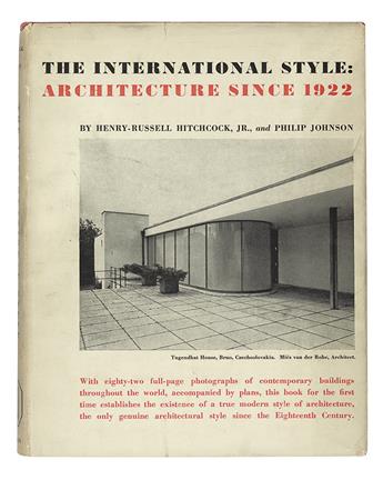 (ARCHITECTURE.) Hitchcock, Henry-Russell; and Philip Johnson. The International Style: Architecture Since 1922.